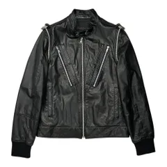 UNDERCOVERISM(アンダーカバイズム) 07AW Reverse Figure-8 Zip Leather Jacket 逆さ 八の字 ジップ レザー ジャケット 7A271-B15 2(S~M程度) ブラック Purple期 稀少 アーカイブのサムネイル