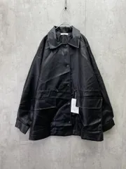 新品 CLASSICAL ELF クラシカルエルフ ヴィンテージ風フェイクレザーウエストドロストカバーオール ジャケット sizeF/ブラック ◆■◎レディース