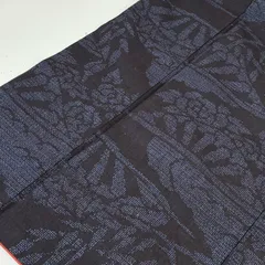 本場結城紬 真綿紬 正絹 藍染め 亀甲 粋な絣 袷 着物 MK-4253