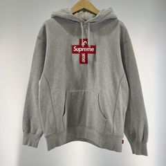 定価7万円大特価 クロスロゴSupreme グレー パーカー - メルカリ