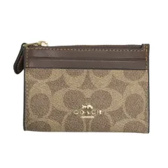 COACH コーチ CW870 カードケース シグネチャー ブラウン系  [240101567992]