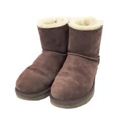 UGG australia アグ オーストラリア 1010285 ムートンブーツ スエード リボン  レッド系 24 レディース [240101595128]