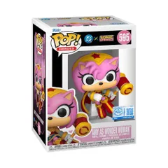 【新品/正規代理店】 FUNKO ファンコ ポップ Pop! Heroes JLA & Sonic エミー・ローズ ワンダーウーマンVer. ソニック グッズ フィギュア 
