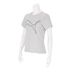 サイズL、PUMA(プーマ) W TAD ESS HEATHER LOGO Tシャツ マルチアスレ ウェア Ｔシャツ 527327