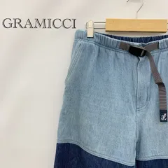 GRAMiCCi グラミチ デニムワイドパンツ G2SM-P043 ブルー ネイビー Mサイズ メンズ _247023