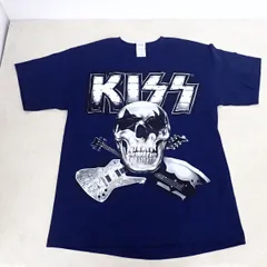 KISS MONSTER JAPAN TOUR 2013 Tシャツ Lサイズ ネイビー 髑髏【IO