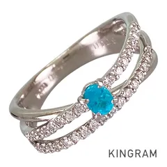 リング Pt900 パライバトルマリン 12号(52) sss【中古】