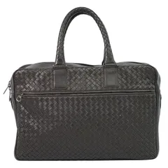 本物 ボッテガ ヴェネタ BOTTEGA VENETA イントレチャート ビジネスバッグ ハンドバッグ レザー ブラウン Intrecciato バッグ 中古・のサムネイル