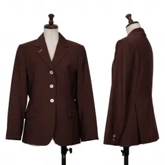 ポールスミスPaul Smith WOMEN ウール3Bテーラードジャケット 茶40