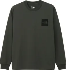 ザ・ノース・フェイス THE NORTH FACE アウトドア ロングスリーブスクエアロゴティー メンズ レディース 長袖 Tシャツ トップス シンプル 普段着 キャンプ ロゴ入り リブ袖 部屋着 タウンユース  NT82534 AG アスファルトグレー