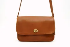 オールド コーチ ヴィンテージ ショルダーバッグ ターンロック チャーム付き 0116 013 レザー 茶 ブラウン COACH 5561h
