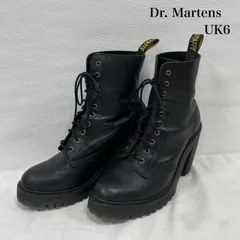 ドクターマーチン レースアップ 10ホール チャンキー ヒール ブーツ レザー UK6 24.5cm レディース US：6 ISItems【USED】【古着】【中古】50153636