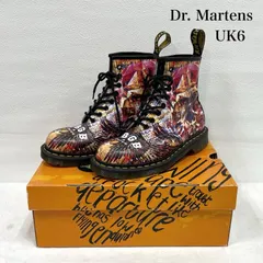ドクターマーチン 1460 CBGB & OMFUG レザー レースアップ ペイント 8ホール ショート ブーツ UK6 24.5cm レディース US：6 ISItems【USED】【古着】【中古】50153641