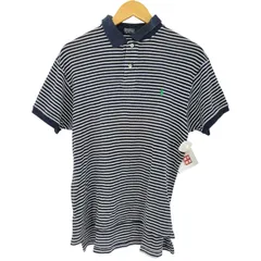 ポロバイラルフローレン Polo by RALPH LAUREN スモールポニー刺繍 ボーダー ポロシャツ メンズ JPN：L 