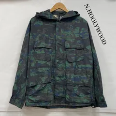 エヌハリウッド 迷彩 カモフラ ジャケット ジップアップ デジカモ ナイロン パーカー メンズ 38 ISItems【USED】【古着】【中古】50153828のサムネイル