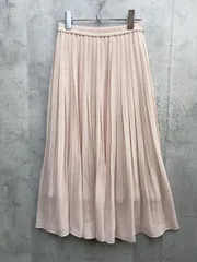 UNIQLO ユニクロ ハイウエストシフォン プリーツ ロング スカート sizeS/ピンク ■◆レディース