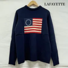 ラファイエット アメリカ 国旗 クルーネック セーター ニット USA ウール メンズ M ISItems【USED】【古着】【中古】50154113のサムネイル