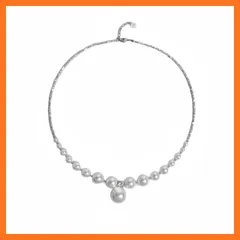 【新品】 [Liebendo] パール ネックレス レディース 結婚式 ネックレス ペンダント サージカルステンレス 金属アレルギー対応 つけっぱなし ジルコニア 細い 繊細 真珠 カジュアル オシャレ 冠婚葬祭 アクセサリー 1