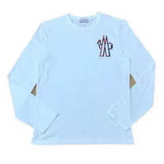 MONCLER ワッペン　刺繍　Ｓ　ホワイト 長袖カットソー　4S512