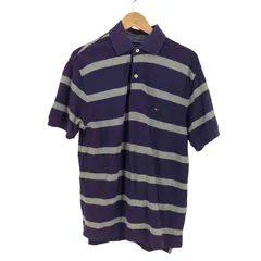 トミーヒルフィガー TOMMY HILFIGER ボーダー 鹿の子ポロシャツ メンズ import：S 