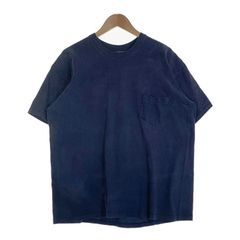 80-90's Sears シアーズ ポケットTシャツ ネイビー 耳付き USA製 Size XXL