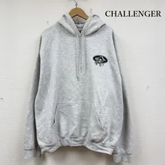 チャレンジャー パーカー 長袖 ロゴ スパイダー プリント 裏起毛 メンズ XL ISItems【USED】【古着】【中古】50152970