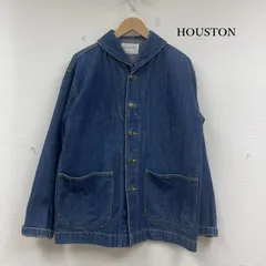 ヒューストン コットン ミリタリー デニム 襟 カバーオール ジャケット メンズ 表記無し ISItems【USED】【古着】【中古】50153119