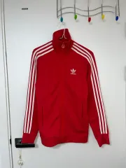 アディダス スリムフィット レッド トラックジャージ 90