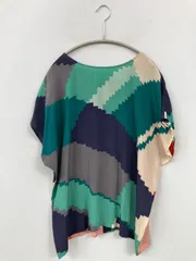 シャツ/ブラウス S その他 シルク その他総柄 ミドル丈 半袖