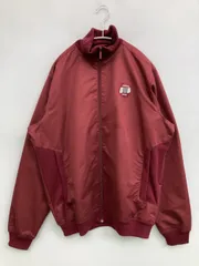 adidas アディダス ナイロンジャケット O レッド 無地 ワンポイント ブランドロゴ 刺繍 フードなし