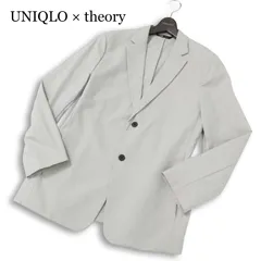 【美品】UNIQLO × theory ユニクロ セオリー 春夏 感動ジャケット★ テーラード ジャケット Sz.L メンズ