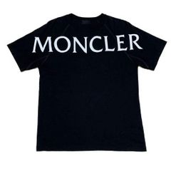MONCLER モンクレール 半袖Tシャツ ブラック ワッペンロゴ バックロゴ 