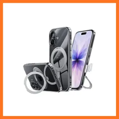 【新品】 NIMASO iPhone 17 用 ケース 縦横両対応 360°回転スタンド いphone 17 対応 カバー MagSafe対応 携帯スマホケース リング付き 耐圧設計 マグネット搭載 カメラコントロールボタン付き 米軍MIL規格 耐衝撃 傷 0