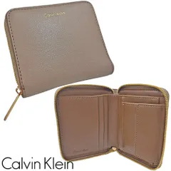 【新品】カルバンクライン  財布 コンパクト財布 ミニ財布 ラウンドZIP ユニセックス グレージュ プレゼント CalvinKlein LV04F1120G VFU LV04F1120GVFU 無料ラッピング可