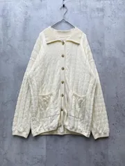 Sea Room lynn シールームリン 001111440 GRIDチェックニットシャツ カーディガン sizeF/クリーム色 ■◇レディース