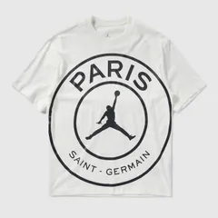 【送料無料・匿名配送】Nike ナイキ Jordan ジョーダン PSG パリ・サンジェルマン Tシャツ ロゴ セイル 生成り 新品 正規品 日本未発売