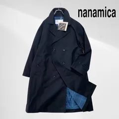 【タグ付き・未使用品】 nanamica ナナミカ 2L コットン ゴアテックス ダブル ブレステッド コート トレンチ コート ブラック ロング ダブル ブレスト ハウスチェック Cotton GORE-TEX Double Breasted Coat
