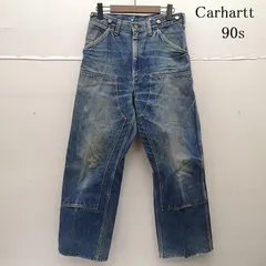 カーハート 90s デニム ダブルニー ペインター パンツ 日本製 サスペンダー メンズ 31インチ ISItems【USED】【古着】【中古】50153356