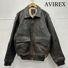 ⑩AVIREX【L】革ジャン 山羊革製◇ninjaTOPGUN◇MA-1ハーレー - メルカリ