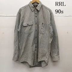 ダブルアールエル ラルフローレン 90s 三ツ星タグ チェック ワーク 長袖 シャツ メンズ M ISItems【USED】【古着】【中古】50153609