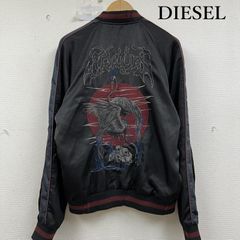 希少✨DIESEL スカジャン リバーシブル ベロア サテン 両面 刺繍 ロゴ