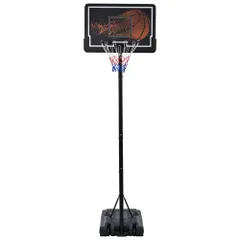 「新入荷」全新品 バスケットゴール 公式＆ミニバス対応 6段階高さ調節 210-305cm 移動可 工具付き ゴールネット バックボード リング ミニバス 一般用 屋外用 1年保証付きのサムネイル