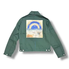 参考上代39600円 未使用 SHINYAKOZUKA  24AW EISENHOWER JK  アイゼンハワージャケット ワークジャケット シンヤコヅカ 2402SK119NP グリーン L （92743A5）