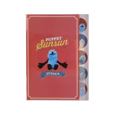 限定 サンスター文具 パペットスンスン 第2弾 A4 ダイカットクリアファイル5P