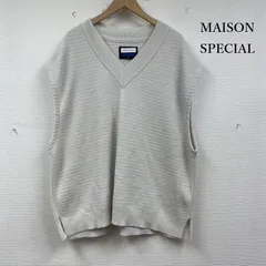 メゾンスペシャル ハイ ツイスト ハニカム オーバー サイズ V ネック ニット ベスト 11201361306 メンズ M ISItems【USED】【古着】【中古】50153918のサムネイル
