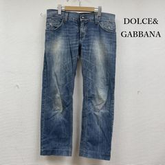 人気】 ドルチェ&ガッバーナ デニム ハーフパンツ 46 ウォッシュ加工