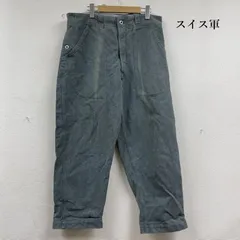 古着 50s 60s スイス軍 ミリタリー デニム ワーク パンツ メンズ 表記無し ISItems【USED】【古着】【中古】50153944