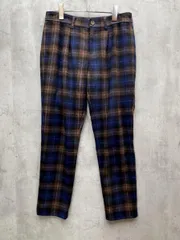 BEAMS HEART ビームスハート チェック パンツ size0/茶ｘ青 ■◇レディース