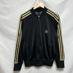正規品/M アディダス ヨーロッパ GOLD/BLACK トラックジャージ/ジャージ (ファイヤーバード)