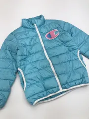 Champion チャンピオン 長袖 中綿 ジャケット size150/水色 ◆■レディース